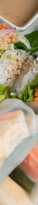 Vietnamese Spring Rolls with Peanut Sauce