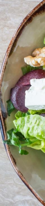 Warm Beet & Goat Cheese Salad