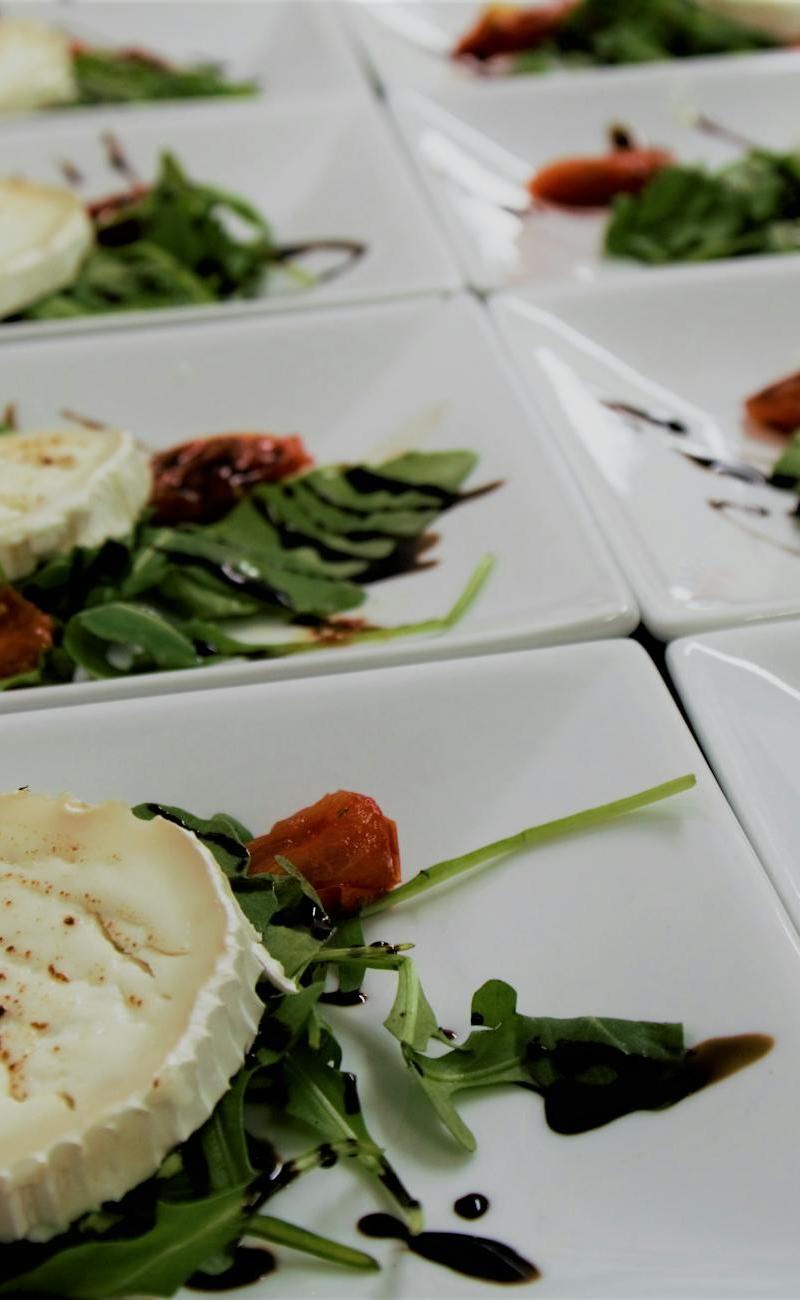 Warm Goat Cheese Toast Salad
