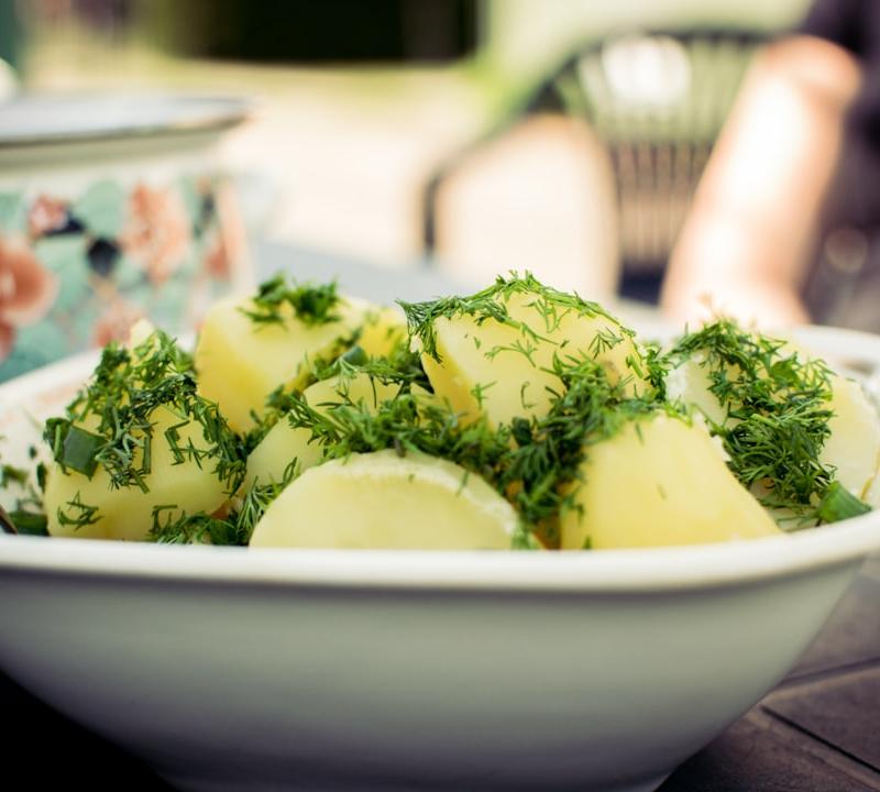 Warm Potato Salad with Crispy Bacon