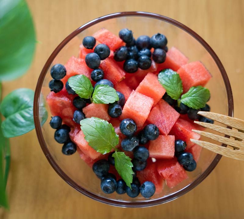 Watermelon & Blueberry Breakfast Bowl