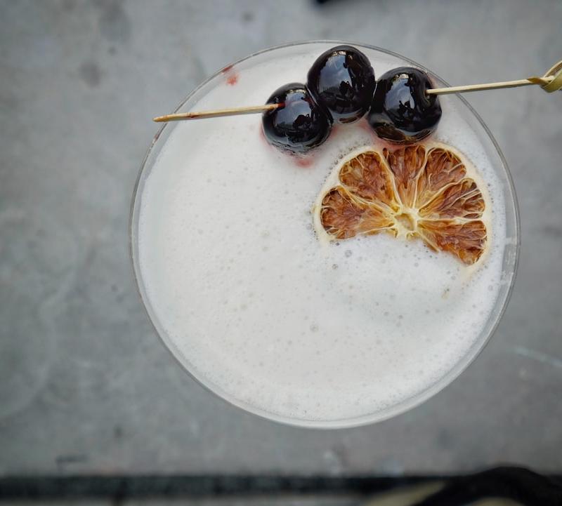 Whiskey Sour with Foam