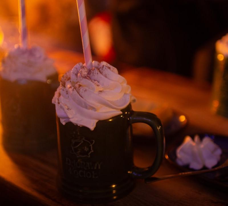 White Hot Chocolate with Whipped Cream