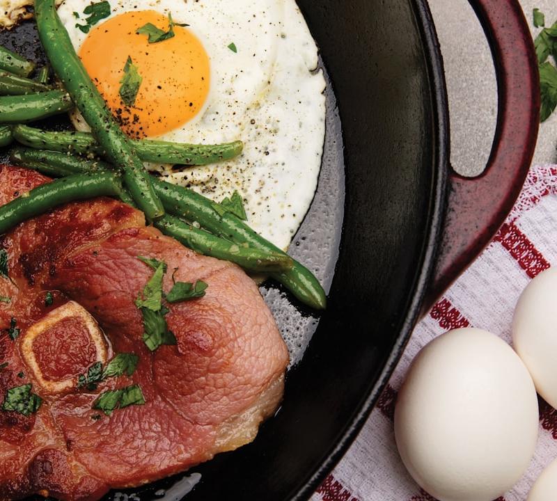 Woodcutter's Schnitzel with Bacon & Egg