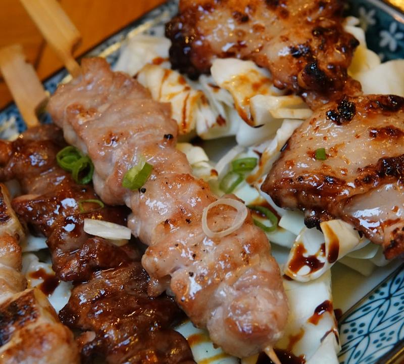 15-Min Yakitori Chicken with Crispy Slaw