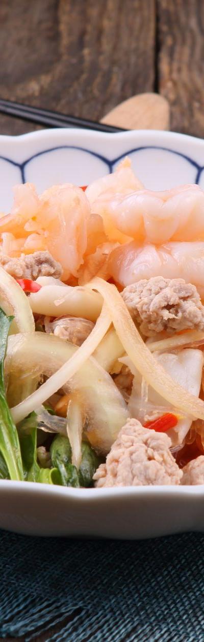 Yam Mama (Thai Chili-Lime Shrimp & Pork)