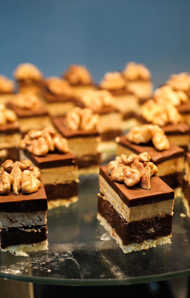 Zserbó: Apricot & Walnut Bars