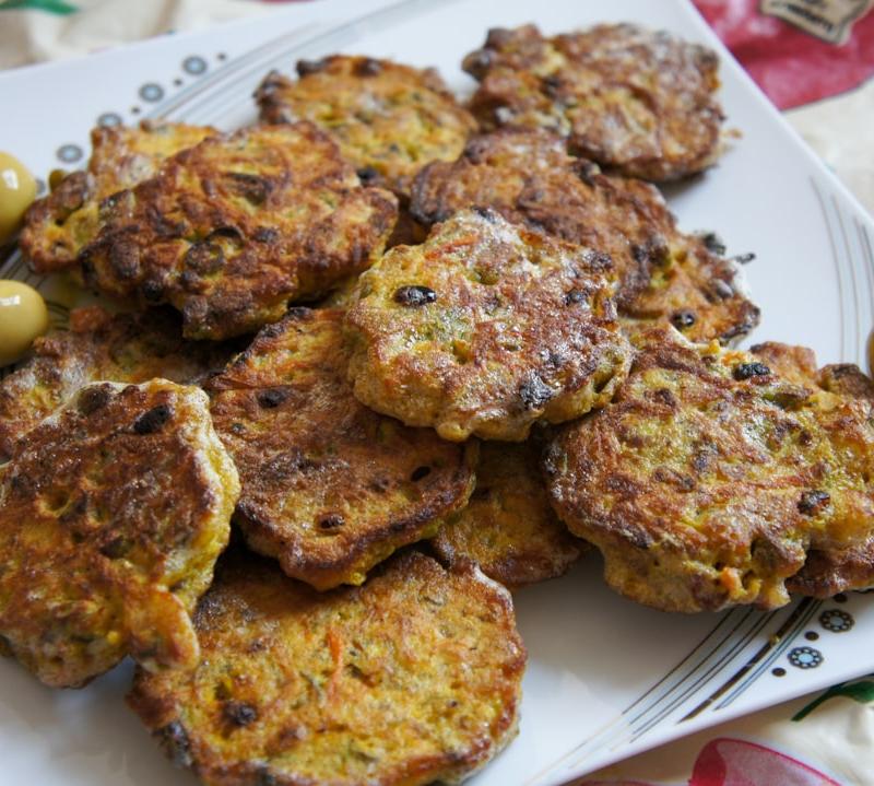 Crispy Zucchini Fritters with Olives
