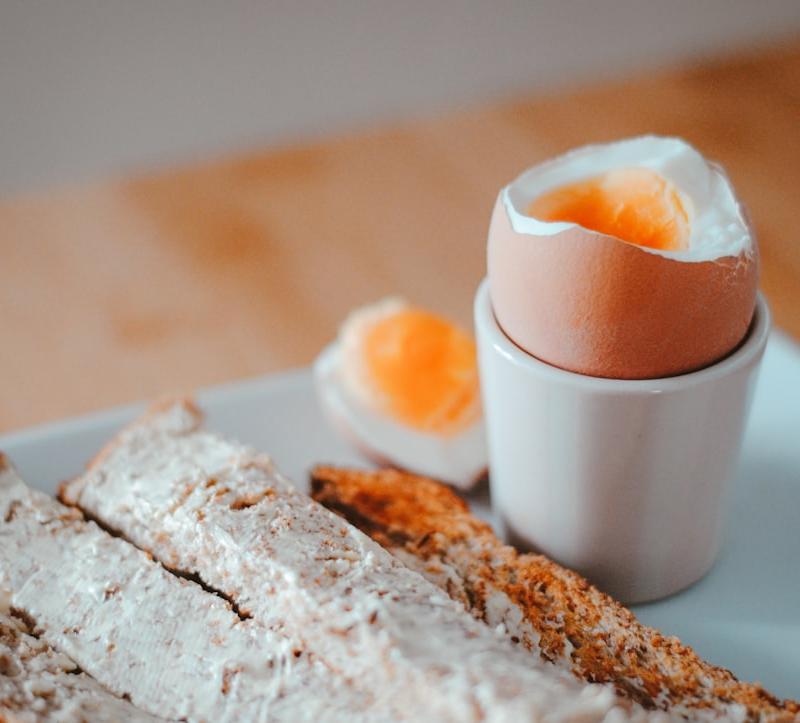 Jammy Eggs with Buttered Toast