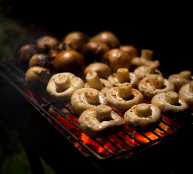Charred Grilled Mushrooms