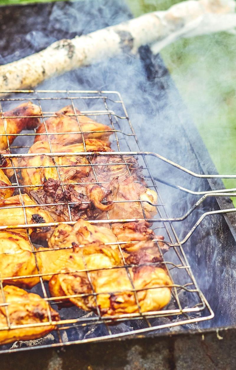 Maple Mustard Grilled Chicken Thighs