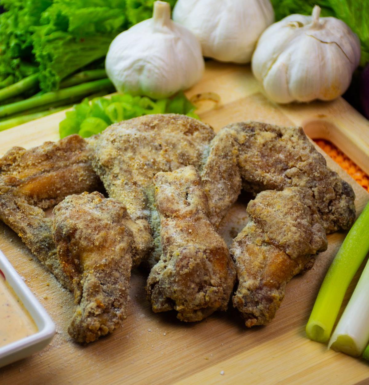 Honey Garlic Air Fryer Wings