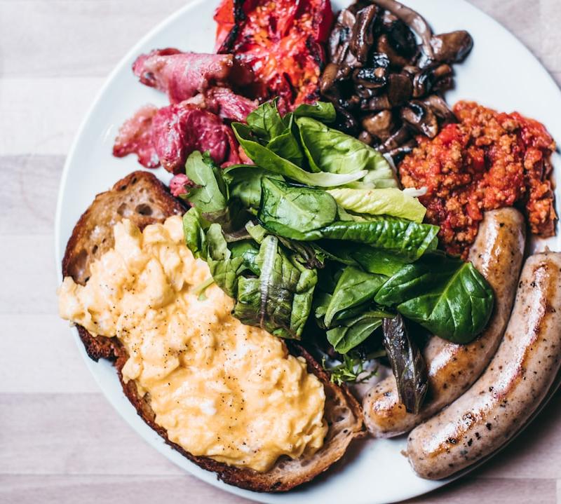 Buttery Mushroom Scrambled Eggs