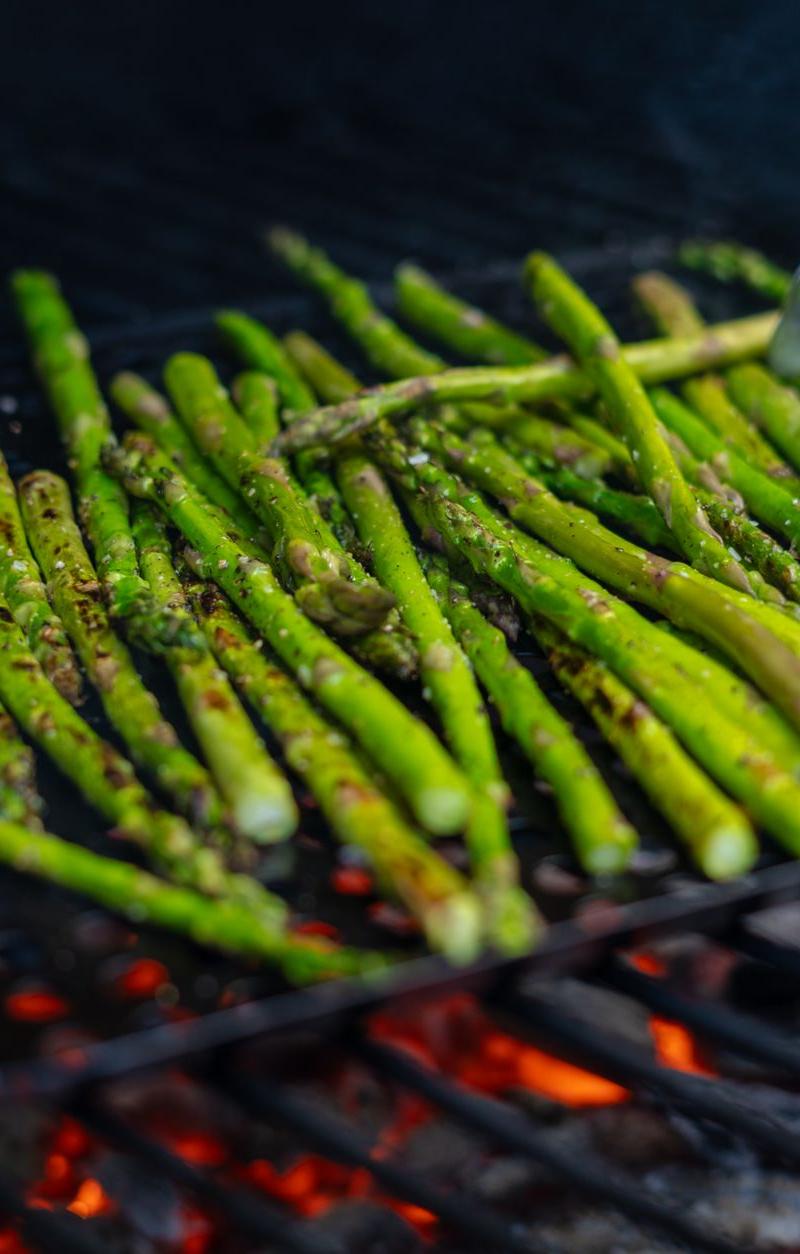 Charred Lemon Grilled Asparagus