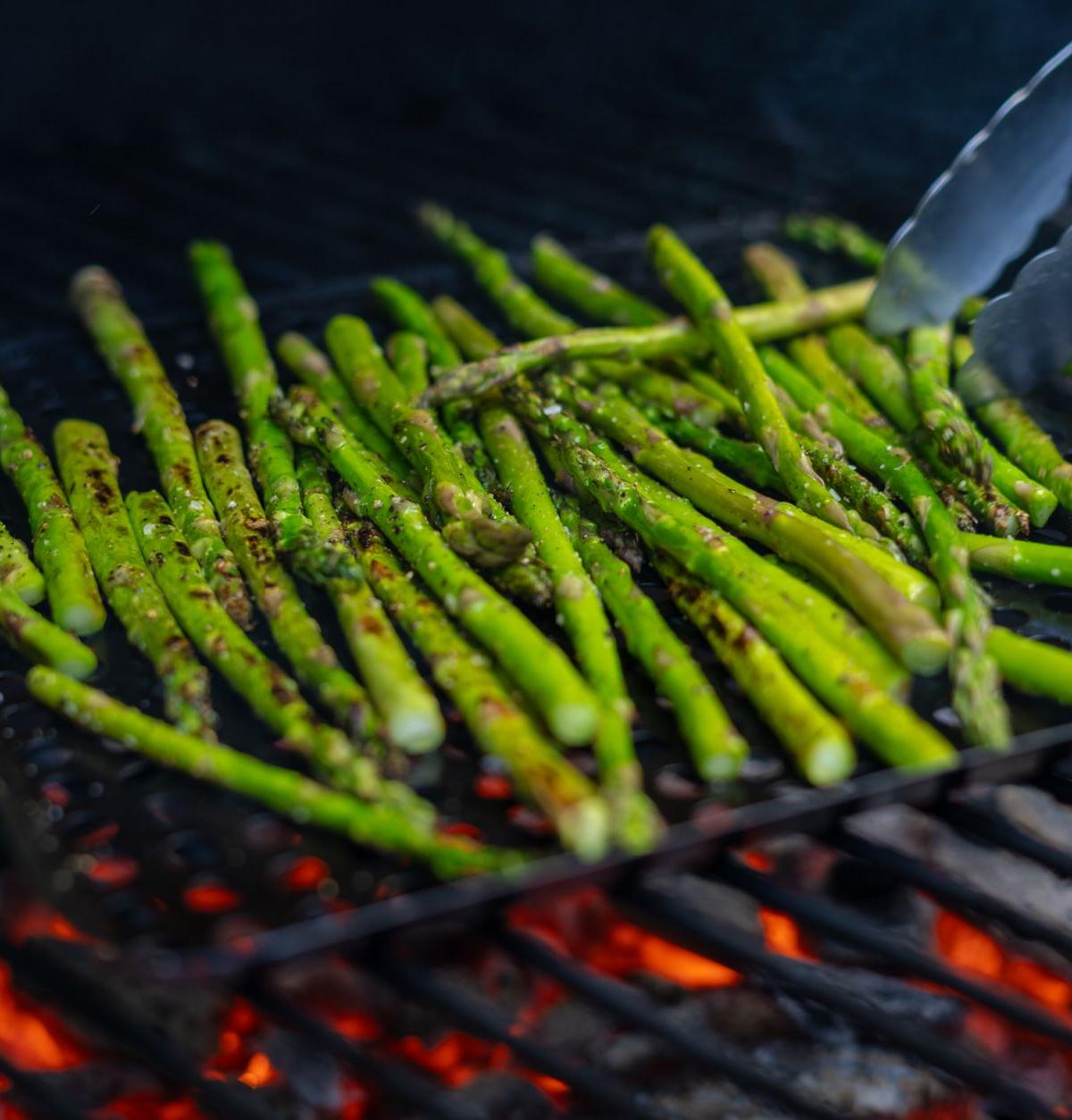 Charred Lemon Grilled Asparagus