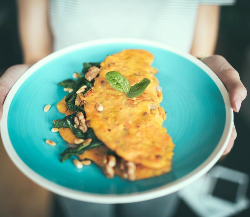 Buttery Veggie Omelet