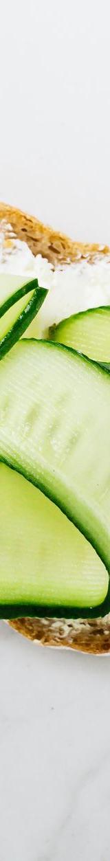 Cream Cheese Cucumber English Muffin
