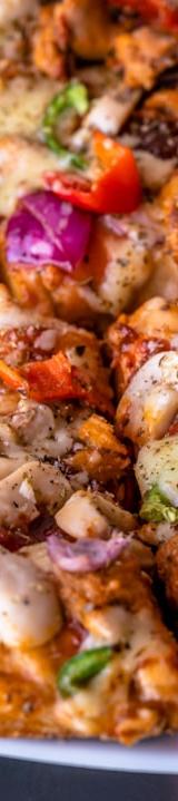BBQ Chicken Naan Pizza