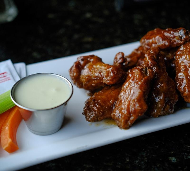 Maple Dijon Glazed Chicken Wings
