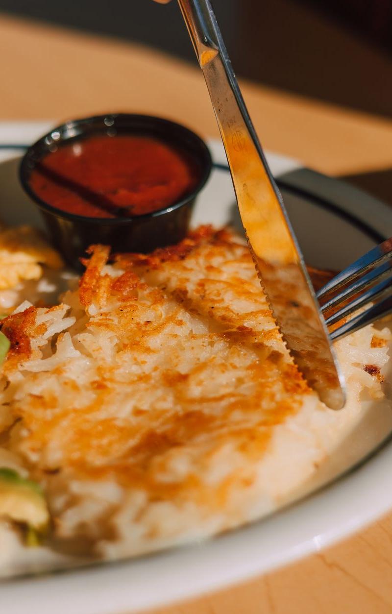 Crispy Cheesy Skillet Hash Browns