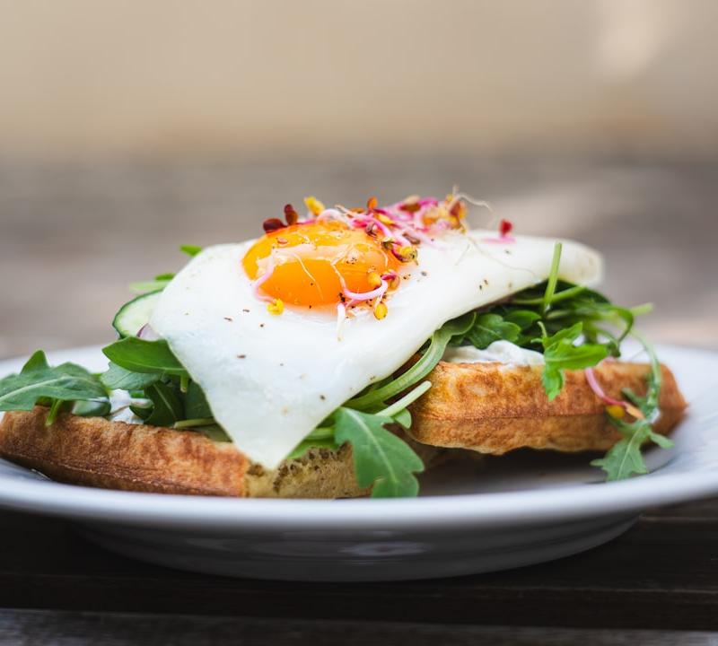 Crispy Waffle Breakfast Sandwich