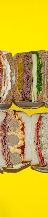 Stacked Ham & Cheddar Sandwich