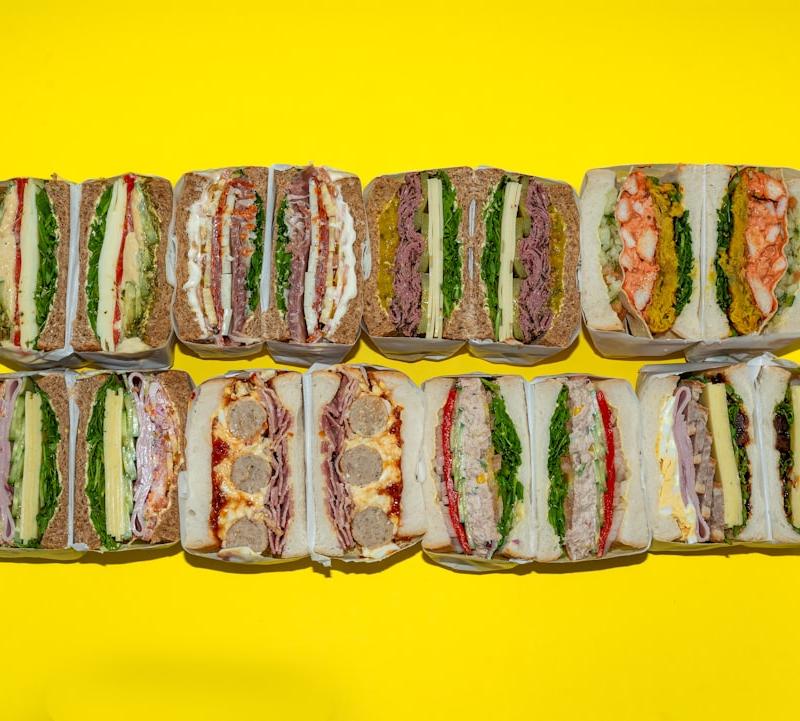 Stacked Ham & Cheddar Sandwich