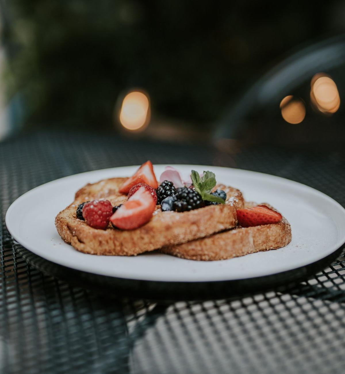 Churro French Toast with Berries