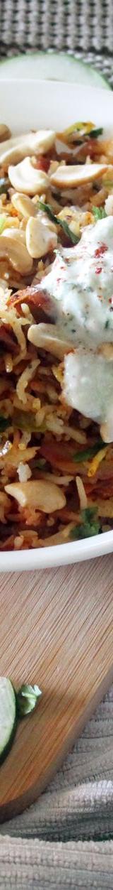 20-Min Spiced Lamb & Potato Rice with Raita