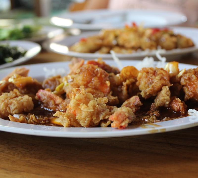 Soy Garlic Fried Chicken with Rice