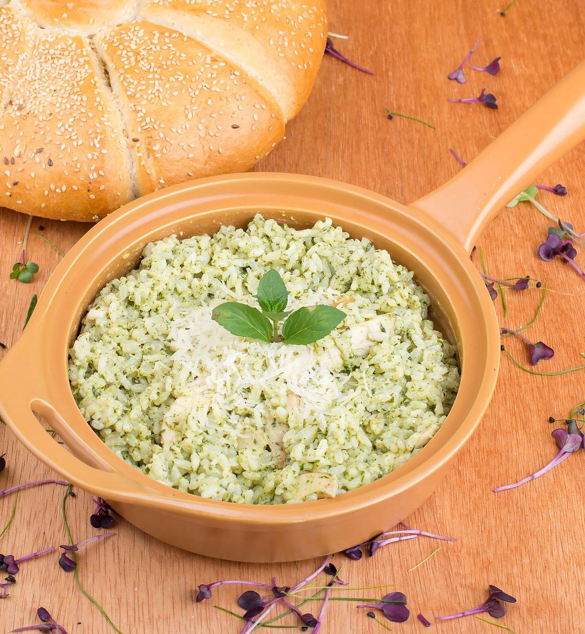 Pesto Chicken & Rice Bowl