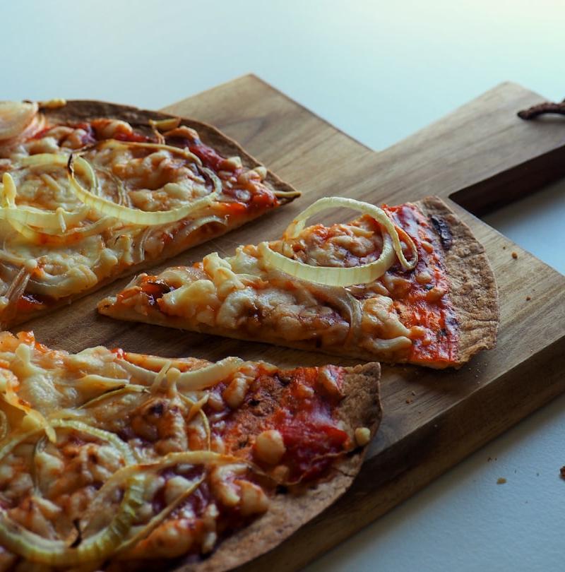 BBQ Chicken Tortilla Pizza