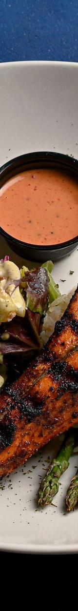 Cajun Salmon with Rice & Asparagus
