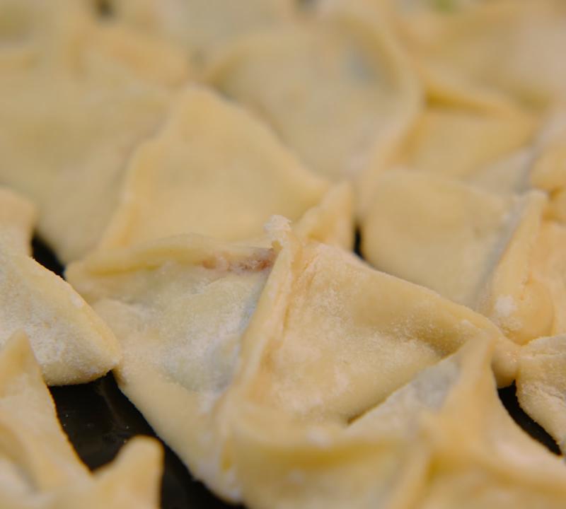 Crispy Bacon Pierogi