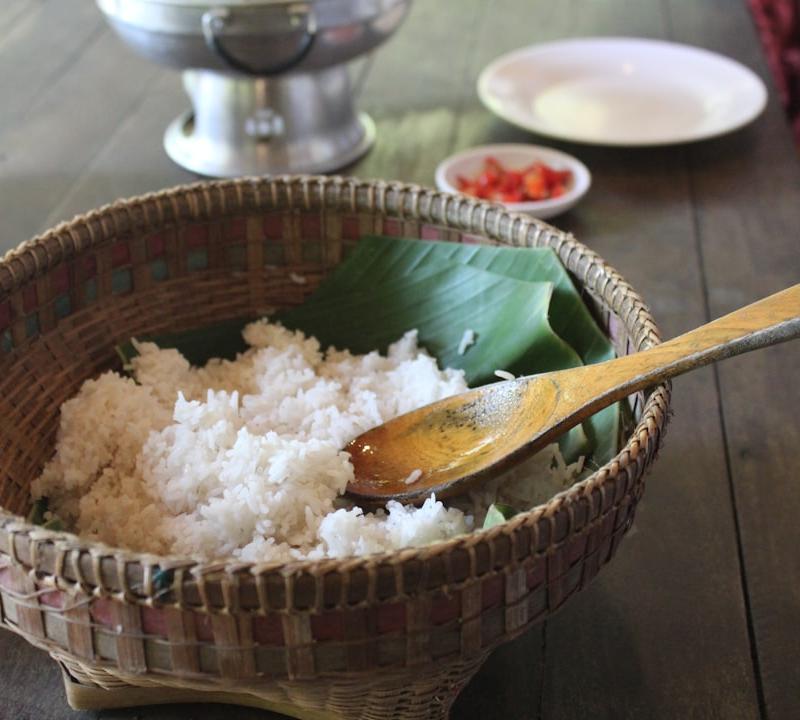 Fluffy Coconut Rice with Chili