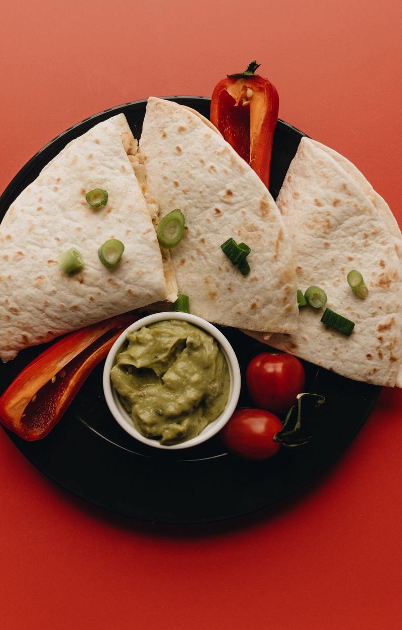 Crispy Cheese Quesadilla Triangles