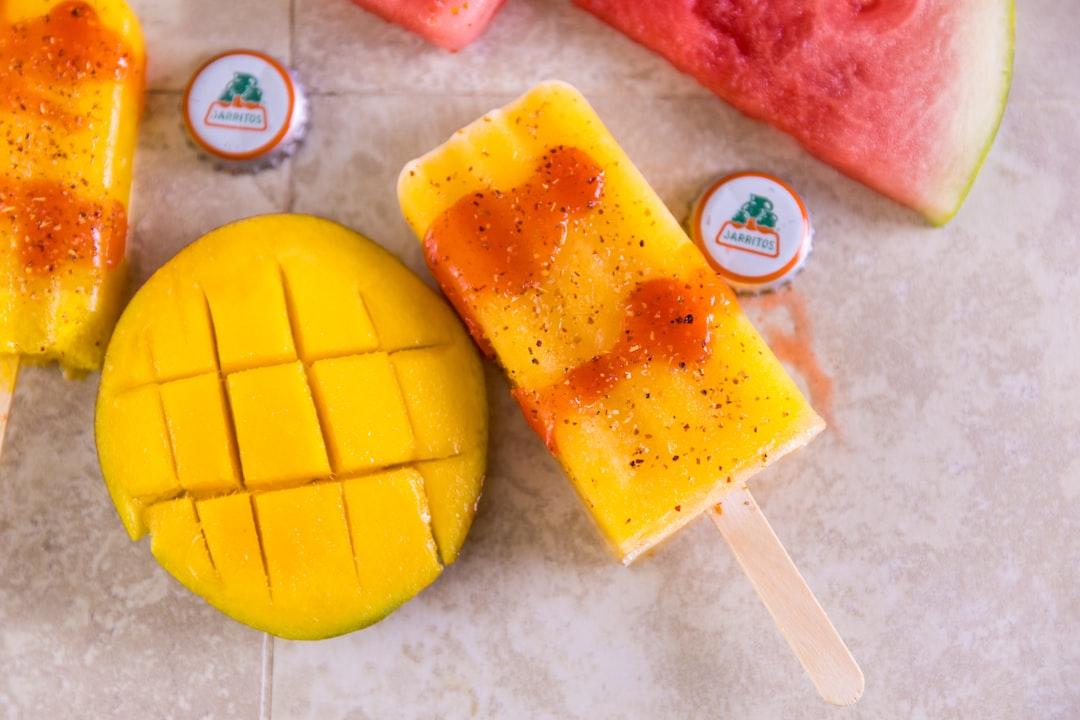 Coconut-Mango Popsicles