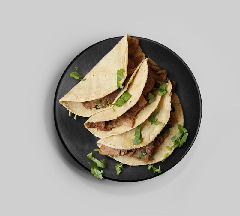10-Min Cheesy Beef Soft Tacos