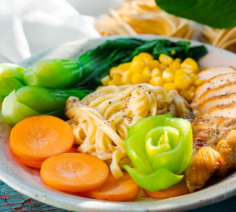 20-Min Rotisserie Chicken Noodle Skillet
