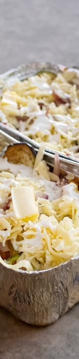 20-Min Cheesy Ham & Potato Skillet