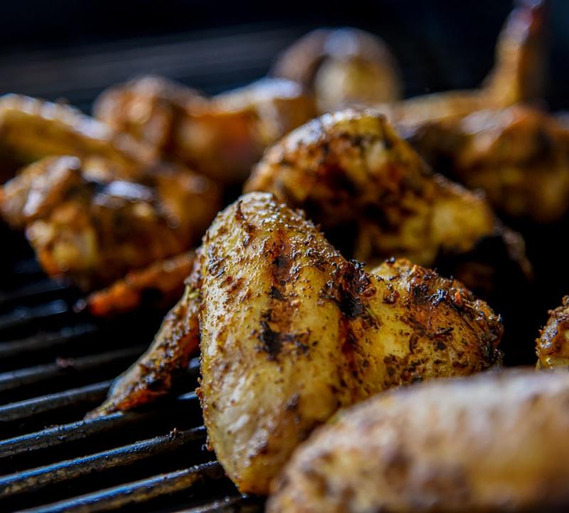 Sticky Honey Mustard Baked Chicken Wings