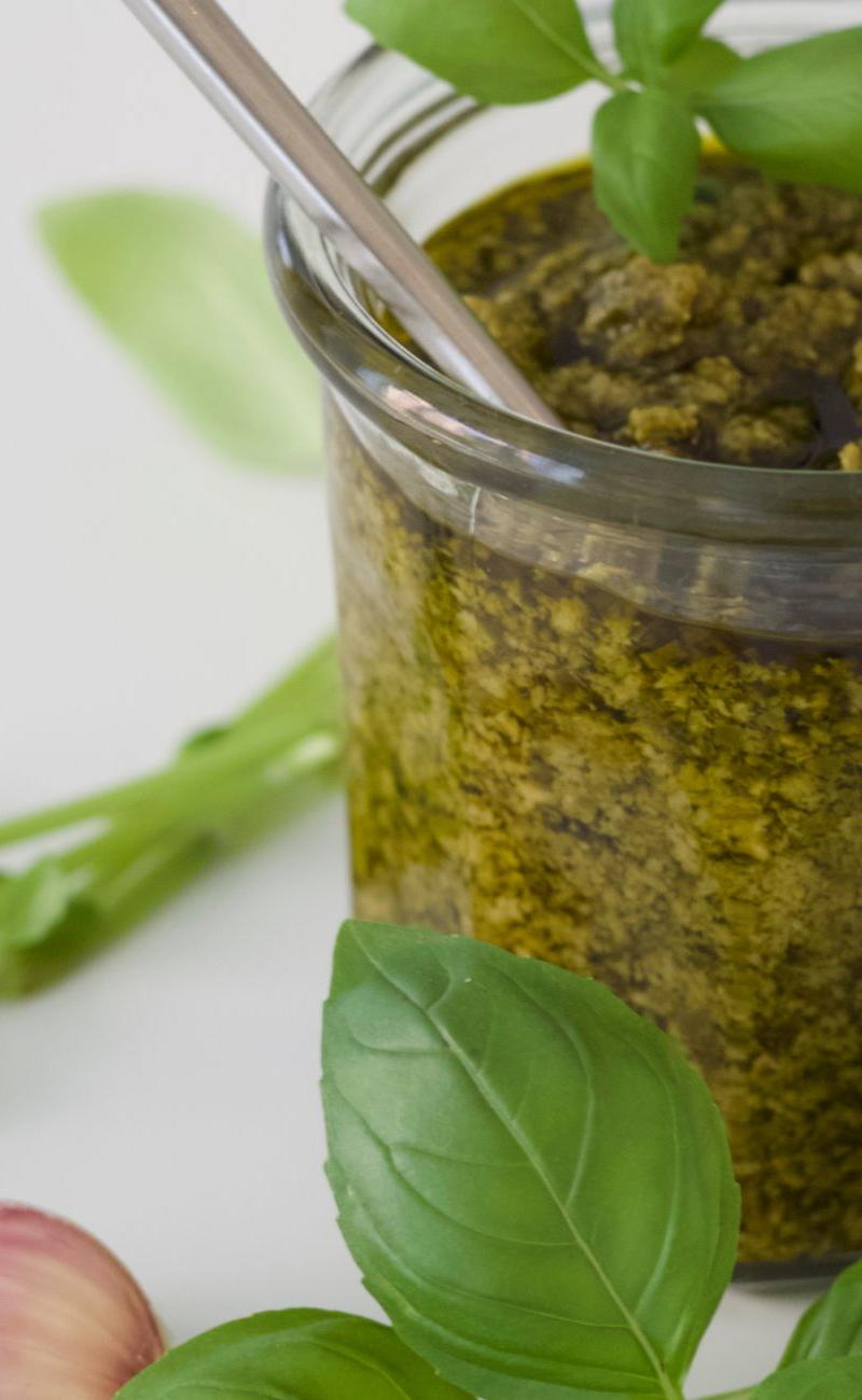 5-Minute Fresh Basil Pesto