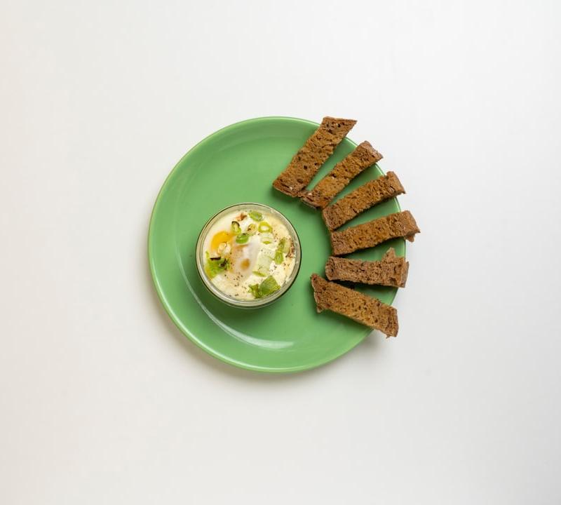 Buttery Soy Scrambled Eggs with Scallions
