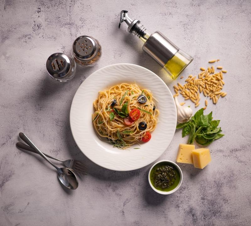 Garlic Spinach Parmesan Pasta