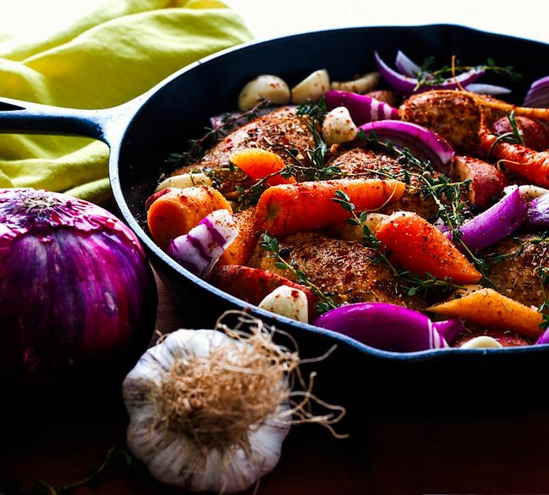 Sheet Pan Italian Garlic Chicken Thighs