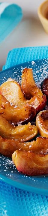 Crispy Cinnamon Apples with Whipped Cream