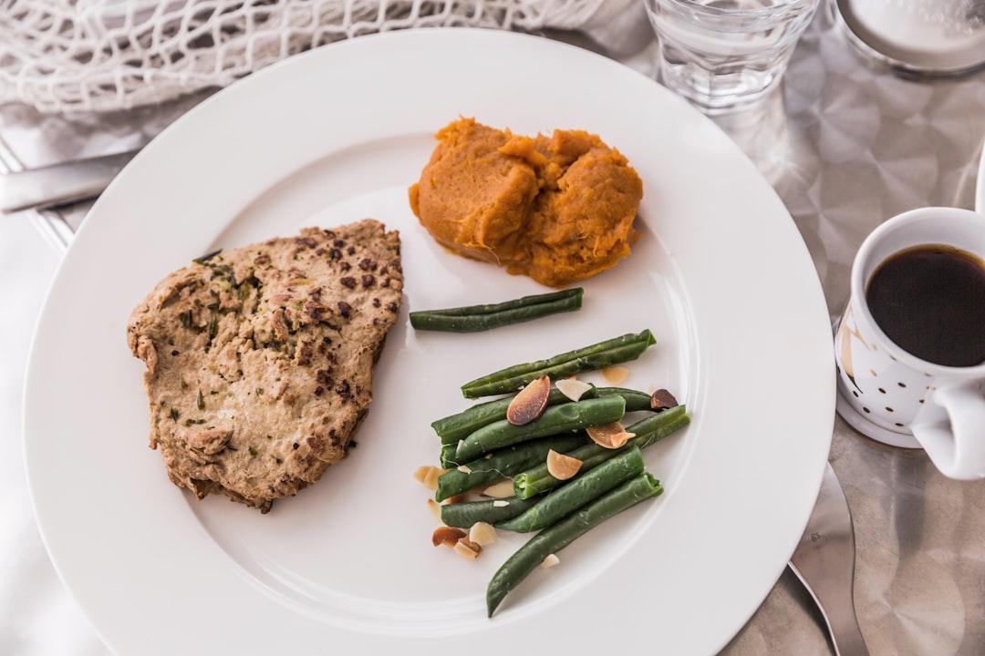 Lemon Pepper Pork Chops with Buttery Green Beans