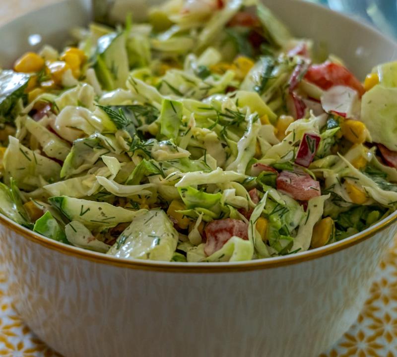 Lime Corn Salad with Feta
