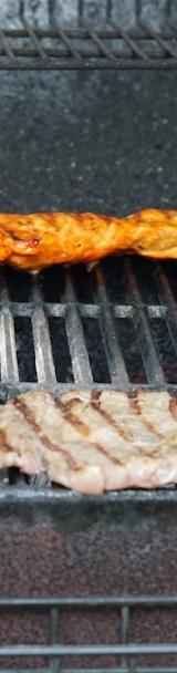 Grilled BBQ Chicken Thighs & Steaks