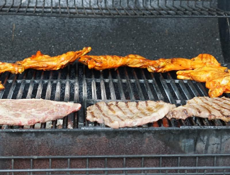 Grilled BBQ Chicken Thighs & Steaks